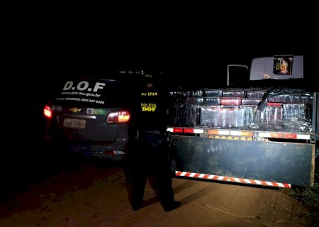 Caminhão que seguia para Naviraí com mais de 3,5 toneladas de maconha foi apreendido pelo DOF (Vídeo)