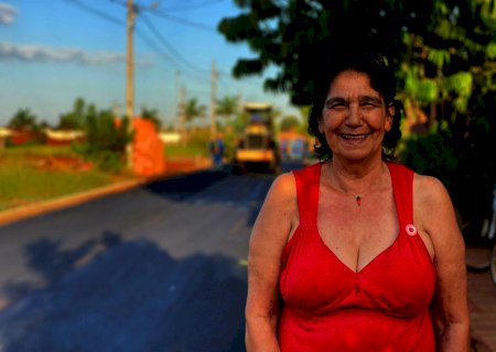 Asfalto já é realidade no Jardim Ipanema de Itaporã