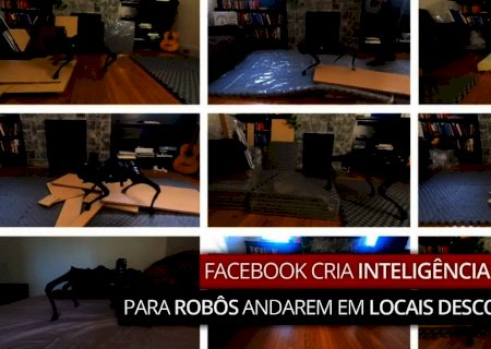 Facebook cria inteligência artificial que ensina robôs a andarem em locais desconhecidos