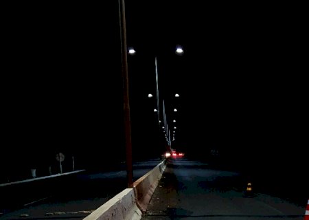 Como que funciona a iluminação de Led que foi instalada na MS 156 Itaporã a Dourados?