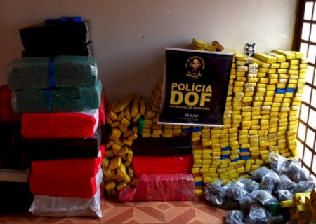 DOF apreende quase uma tonelada de drogas em residência e recupera veículo  em Antônio João (Vídeo)