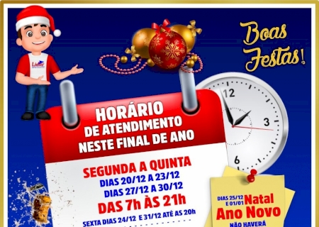 Confira o horário de Atendimento do Lider Supermercado de Itaporã até dia 31