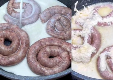 Faça linguiça no leite e se surpreenda com o resultado da receita