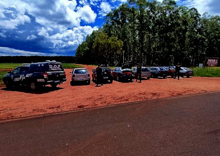 Sete carros com cigarros do Paraguai são apreendidos pelo DOF