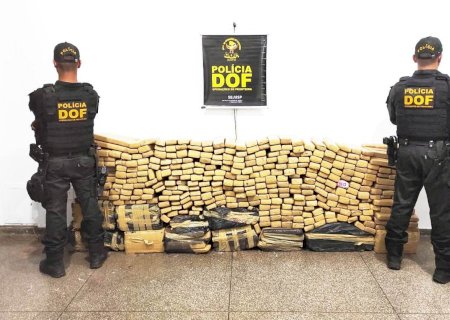 DOF apreende camioneta carregada com quase 600 quilos de maconha em Jardim