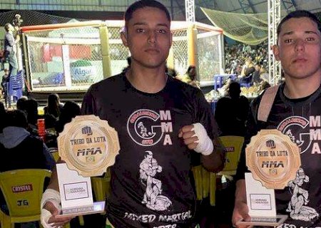 Lutadores de Douradina Vencem Lutas do Mma Paranaíba