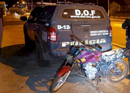 DOF recupera moto furtada em 2016 em Japorã