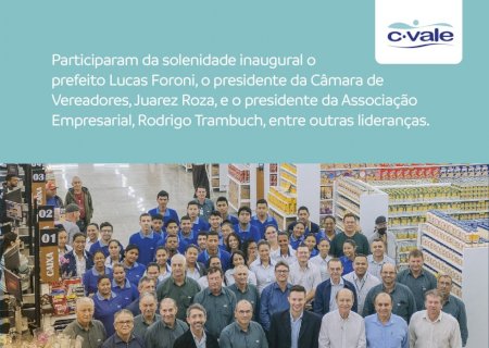 C.Vale abre terceiro supermercado em MS