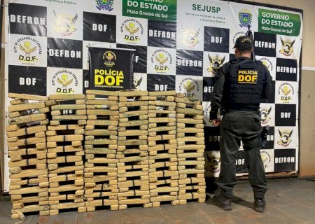 Caminhão que seguia para São Paulo com maconha nos pneus foi apreendido pelo DOF