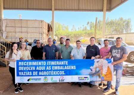 LOGÍSTICA REVERSA: Ação integrada promove destinação adequada de embalagens tóxicas em Douradina