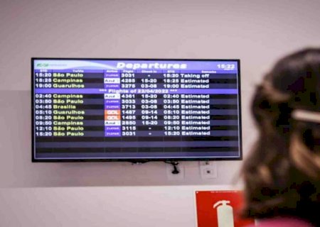 Aeroporto Internacional de Campo Grande opera sem restrições neste sábado