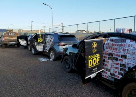 DOF recupera veículo roubado em São Paulo carregado com cigarros contrabandeados do Paragua