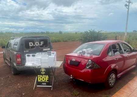 DOF apreende mais de 150 celulares por descaminho em Laguna Carapã