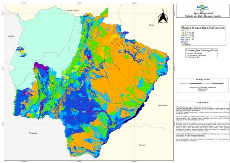 Mapa inédito aponta a capacidade de retenção de água nos solos de Mato Grosso do Sul
