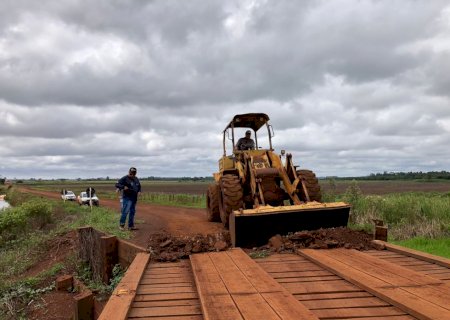 Itaporã; Ponte sobre o Rio São Domingos na MS 270 já esta recuperada