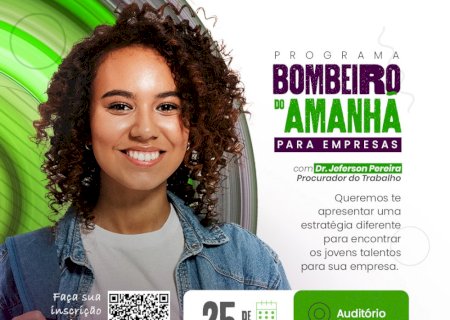 Sicredi Centro-Sul MS, Bombeiros e parceiros apresentam o programa O Bombeiro do Amanhã em evento nesta terça-feira