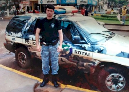 Pai do patrono da Força Tática de Dourados visita o 3º Batalhão de Polícia Militar