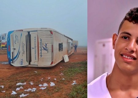 Rogério, o jovem inventor, estava no ônibus que tombou na BR-163