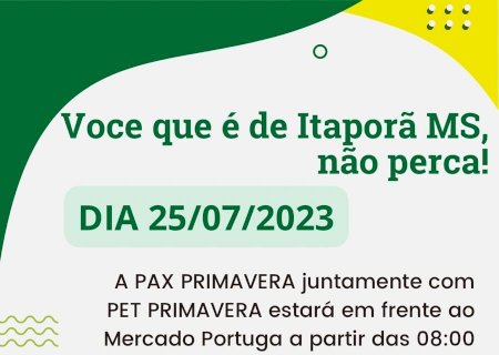 'Evento de Saúde e Benefícios: Aproveite a Oportunidade em Itaporã!'