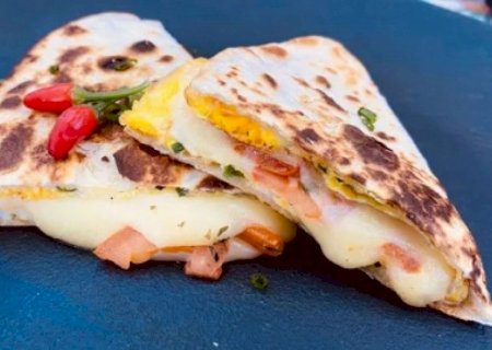 Prepare um wrap de frigideira