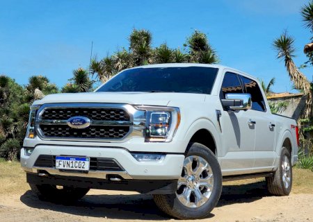 No asfalto e nas trilhas, a versão 'top' Platinum da picape Ford F-150