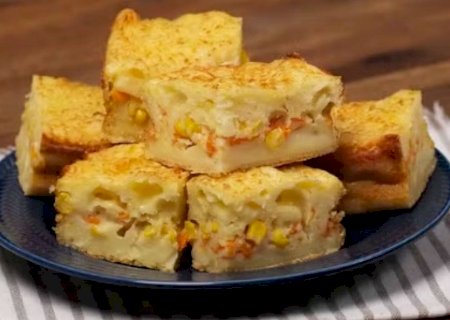 Prepare uma torta de liquidificador rápida e saborosa para o lanche