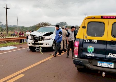 Dourado: Homem morre após ser atropelado por caminhonete
