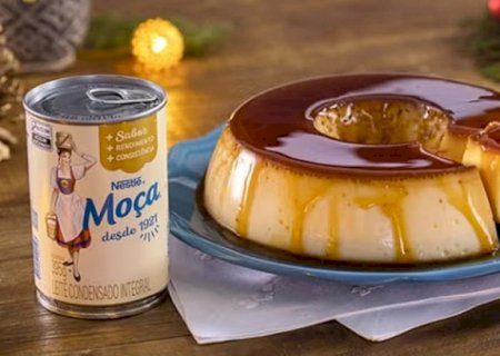 Receita de Pudim de Leite condensado MOÇA com calda de caramelo