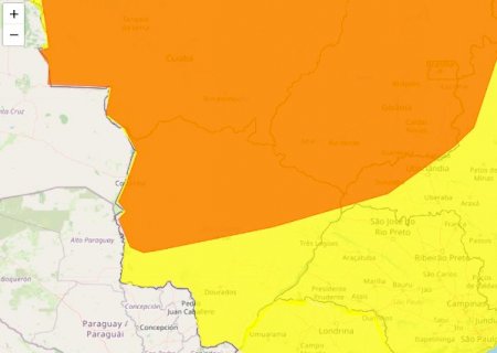 Todas as cidades de MS podem ter tempestades nesta quinta-feira