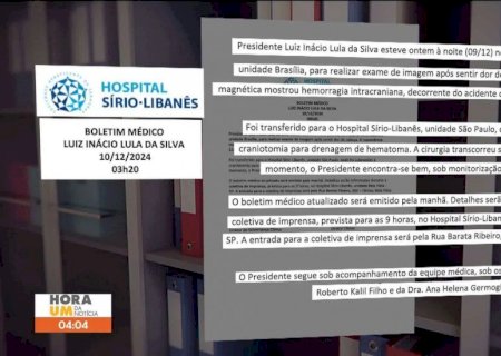 Lula é operado às pressas em São Paulo após sentir dor na cabeça