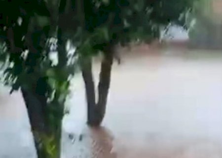VÍDEO: Chuva intensa deixa Maracaju alagada e ruas ‘viram rio’ em poucas horas