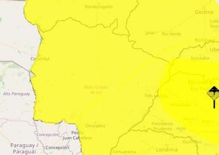 Inmet renova alertas para chuva intensa em MS neste domingo