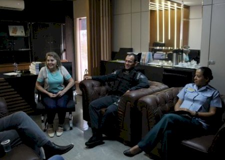 Prefeita de Douradina recebe comandante do 3º BPM para tratar de segurança pública