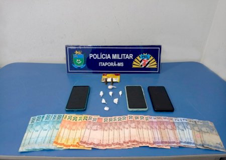 Rádio Patrulha do 3º BPM apreende drogas, munições e prende dois suspeitos por tráfico em Itaporã