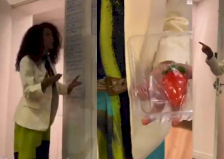 Taís Araújo se recusa a comer Morango do Amor e esculhamba o doce nos bastidores de Vale Tudo