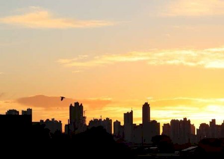 MS tem manh&atilde; gelada e previs&atilde;o de calor e ar seco neste domingo