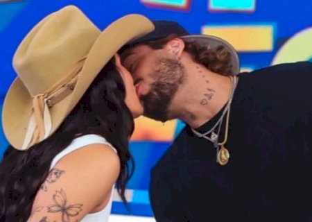 Zé Felipe oficializa namoro com Ana Castela e posta foto de beijo