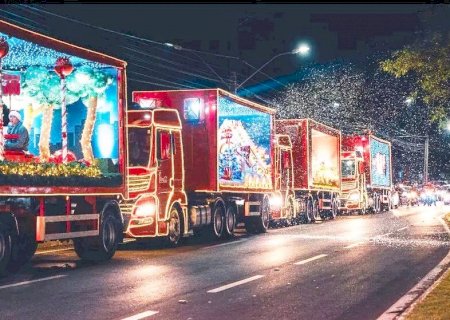 Caravana de Natal da Coca-Cola chega a Itaporã nesta quarta-feira, 17 de dezembro.