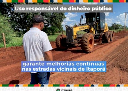 Manutenção das estradas vicinais fortalece transporte escolar e produção rural em Itaporã