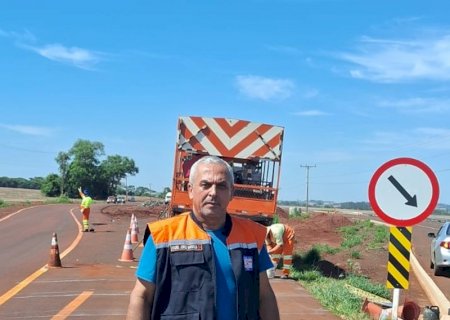 Defesa Civil de Itaporã solicita sinalização na rotatória da Coamo e alerta motoristas