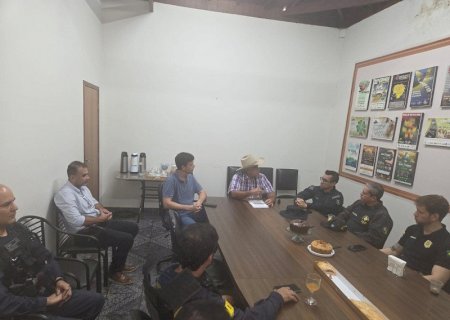 Sindicato Rural de Dourados discute segurança na Expoagro 2026 com autoridades