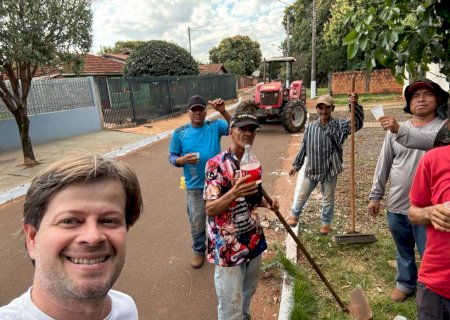 Vereador Marcelinho Rondina elogia trabalho da equipe de Serviços Urbanos e destaca gestão de Tiago Carbonaro