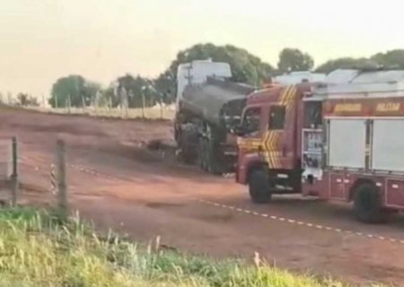 Trabalhador cai dentro de caminhão com emulsão asfáltica e morre na BR-163 em Jaraguari