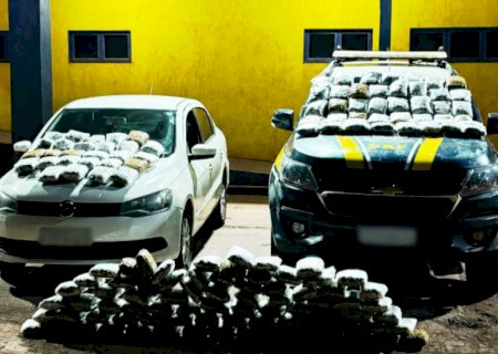 Mulher é presa com 77 quilos de skunk que seriam levados para SP