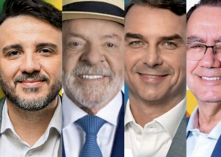Ranking: diferença entre Flávio Bolsonaro e Lula em MS é de 10 pontos