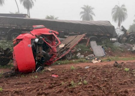 Ultrapassagem pode ter causado acidente que matou caminhoneiro na MS-157