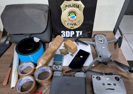 Foragido é preso com drogas e drone que seria usado para lançar entorpecentes em presídios