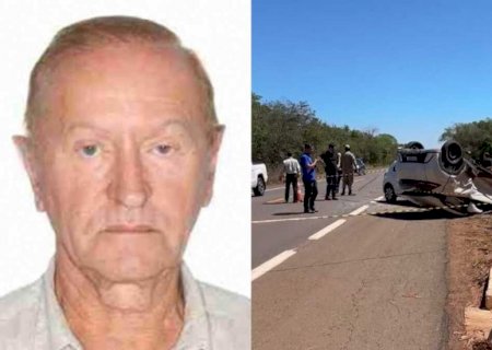 Empresário de 75 anos morre e três ficam feridos em acidente na BR-158, no MS