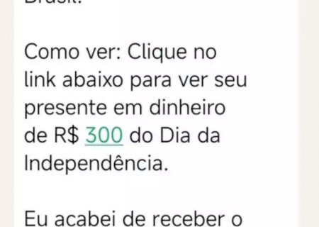 Golpe usa nome de Lula para prometer falso pagamento de R$ 300 no 7 de Setembro