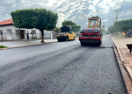 Prefeitura abre nova frente de recapeamento asfáltico em Itaporã